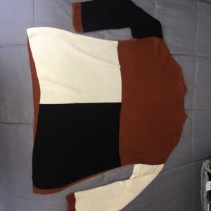 Women’s color block sweater
